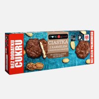 Ciastka z karmelem i orzeszkami ziemnymi w czekoladzie mlecznej 128g