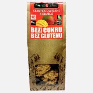 Ciastka owsiane z mango bez dodatku cukru bez glutenu 150g