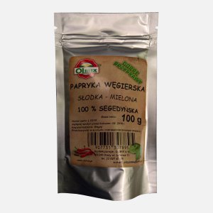 Papryka Węgierska  słodka mielona 100% Segedyńska 100g