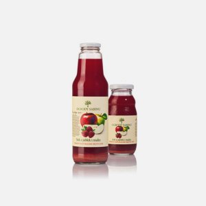 Sok z jabłek i malin 750ml