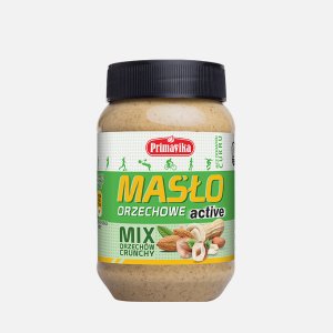 Masło orzechowe active – mix orzechów crunchy 470g