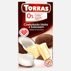 Czekolada biała z kokosem 75g