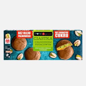 Ciastka z nadzieniem pistacjowym 96g