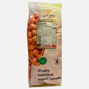 Chrupki kukurydziane z truskawkami w jogurcie 140g